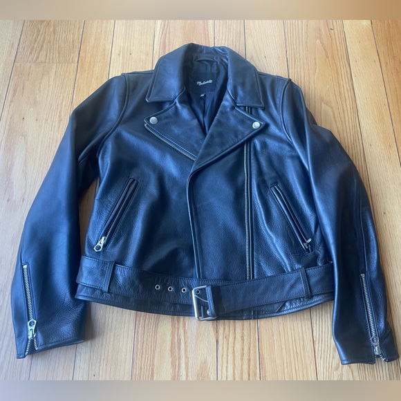 Madewell Jackets & Blazers - Madewell Black Leather Moto Jacket